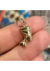 14 Ayar Altın Nefertiti Kolye Ucu