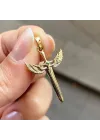 14 Ayar Altın Kılıç Kolye Ucu