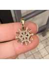 14 Ayar Altın Kar Tanesi Kolye Ucu