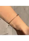 Dorika Zincirli 4 Küp Bileklik - 4mm