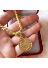 Halat Zincirli Ata Lira Kolye