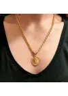 Halat Zincirli Ata Lira Kolye