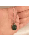 Pırlanta ve Zümrüt Taşlı Kolye