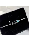 Tel Kıvırma & İpli Harf Bileklik - 2 Harf
