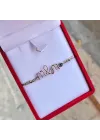 Tel Kıvırma & İpli Harf Bileklik - 2 Harf