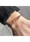 Tel Kıvırma İpli İsim Bileklik - 5 Harf