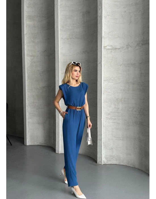 Aerobin Kemerli Kadın Vatkalı Tulum