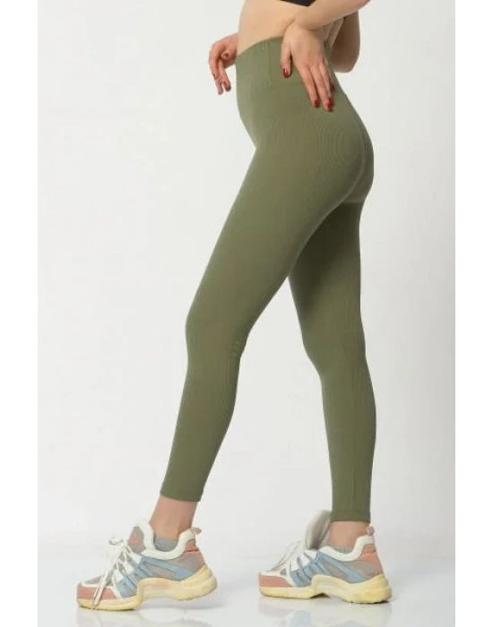 Fitilli İçi Pamuklu Kadın Tayt