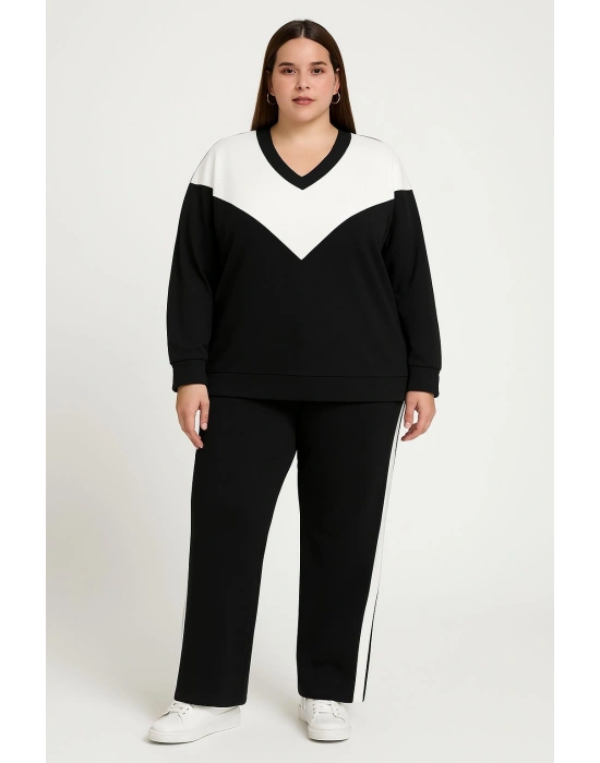 Modal Kumaş Büyük Beden Uyumlu Kadın Takım