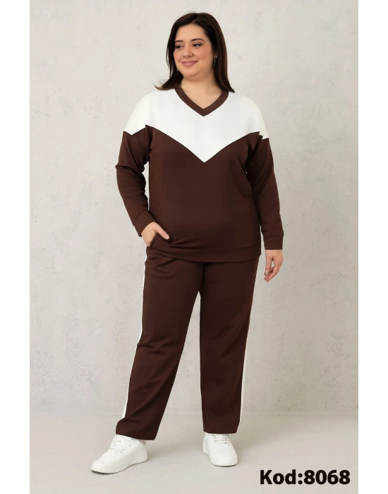 Modal Kumaş Büyük Beden Uyumlu Kadın Takım