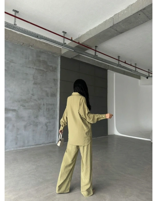 Müslin Gömlek Pantolon Takım Haki