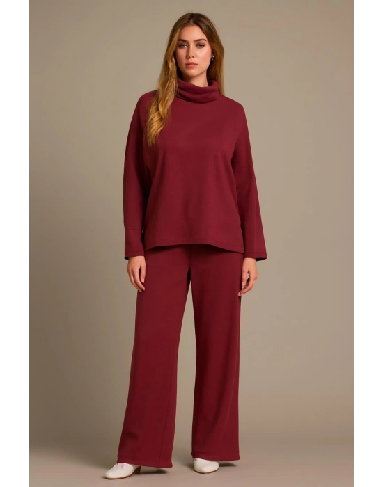 Selanik Kumaş Balıkçı Yaka Kadın Alt Üst Takım