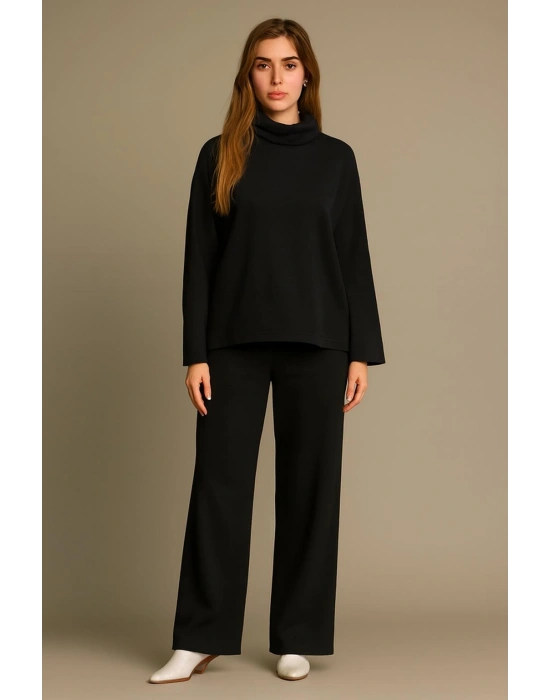 Selanik Kumaş Balıkçı Yaka Kadın Alt Üst Takım