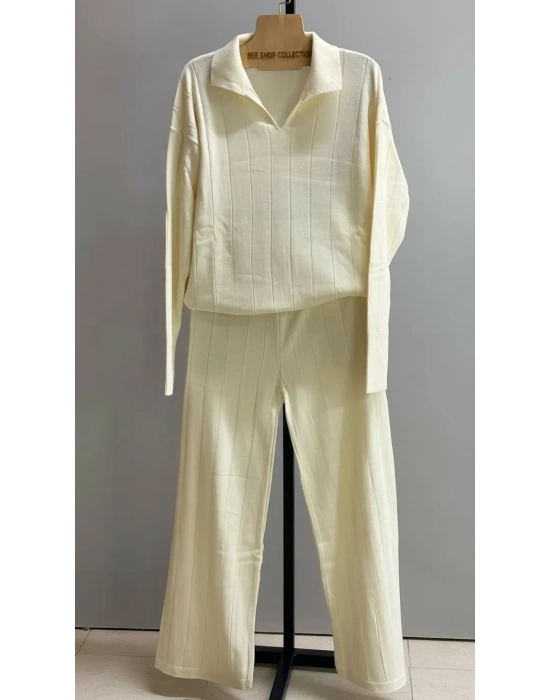 Standart Beden Polo Yaka Triko Takım