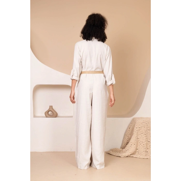 Müslin Rahat KalıpOversize Kadın Tulum