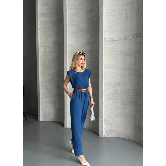 Aerobin Kemerli Kadın Vatkalı Tulum