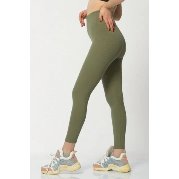 Fitilli İçi Pamuklu Kadın Tayt