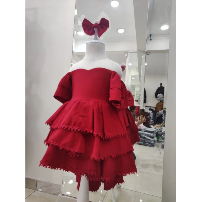 Önden Kısa Arkadan Uzun Düşük Omuz Abiye Elbise