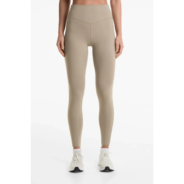 Yüksek Bel Toparlayıcı Şardonlu Tayt