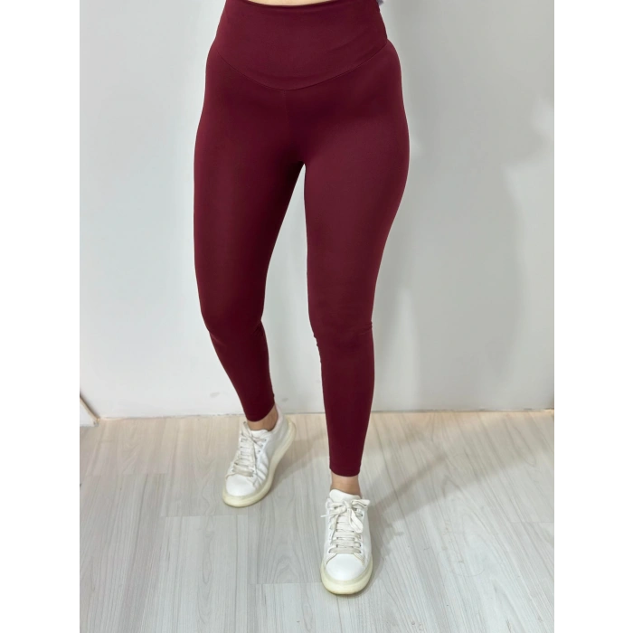 Yüksek Bel Toparlayıcı Şardonlu Tayt