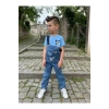 Erkek Çocuk Kot Salopet Bluz Kombin