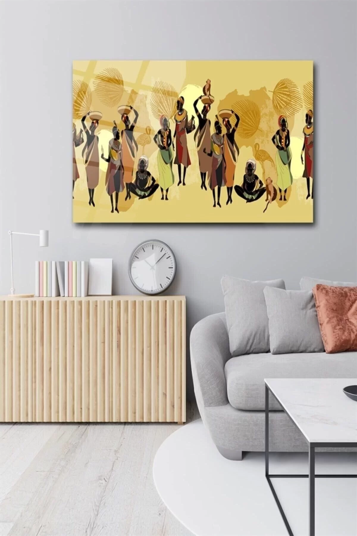 African Glass Painting Wall Decoration, Home Decoration, Wall Painting, Home Gift