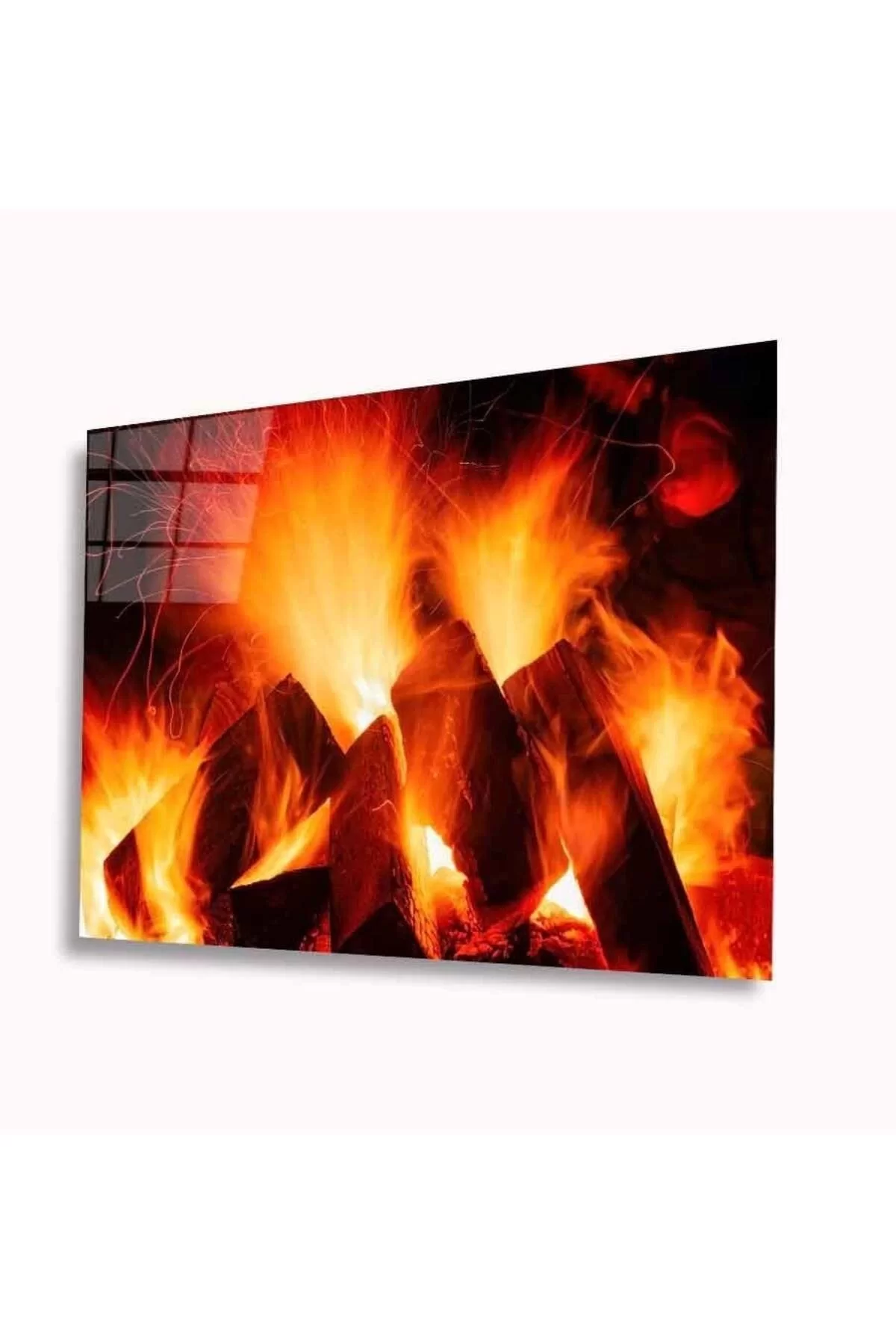 Flame Glass Table 4mm Durable Tempered Glass