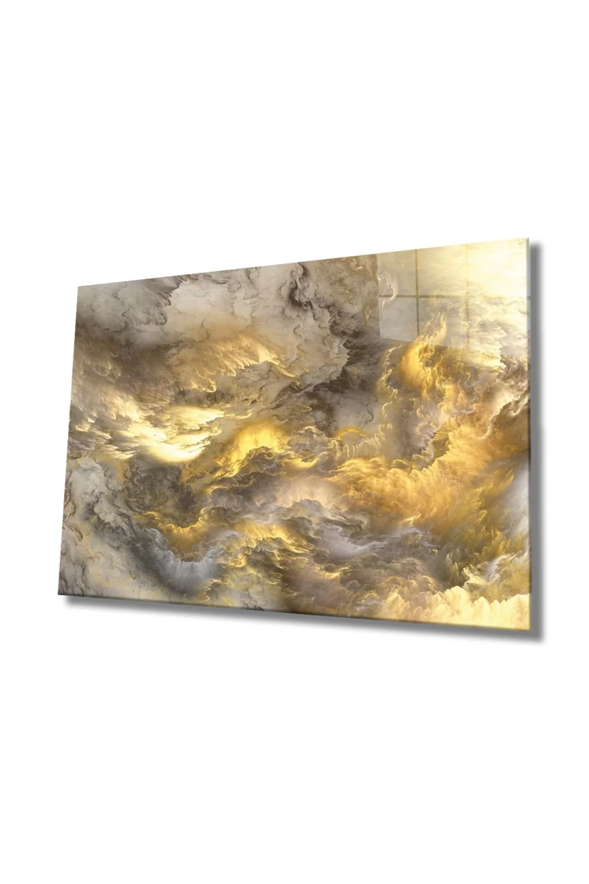 Gold Abstract Illustration Ccam Painting, Home And Office Wall Decor