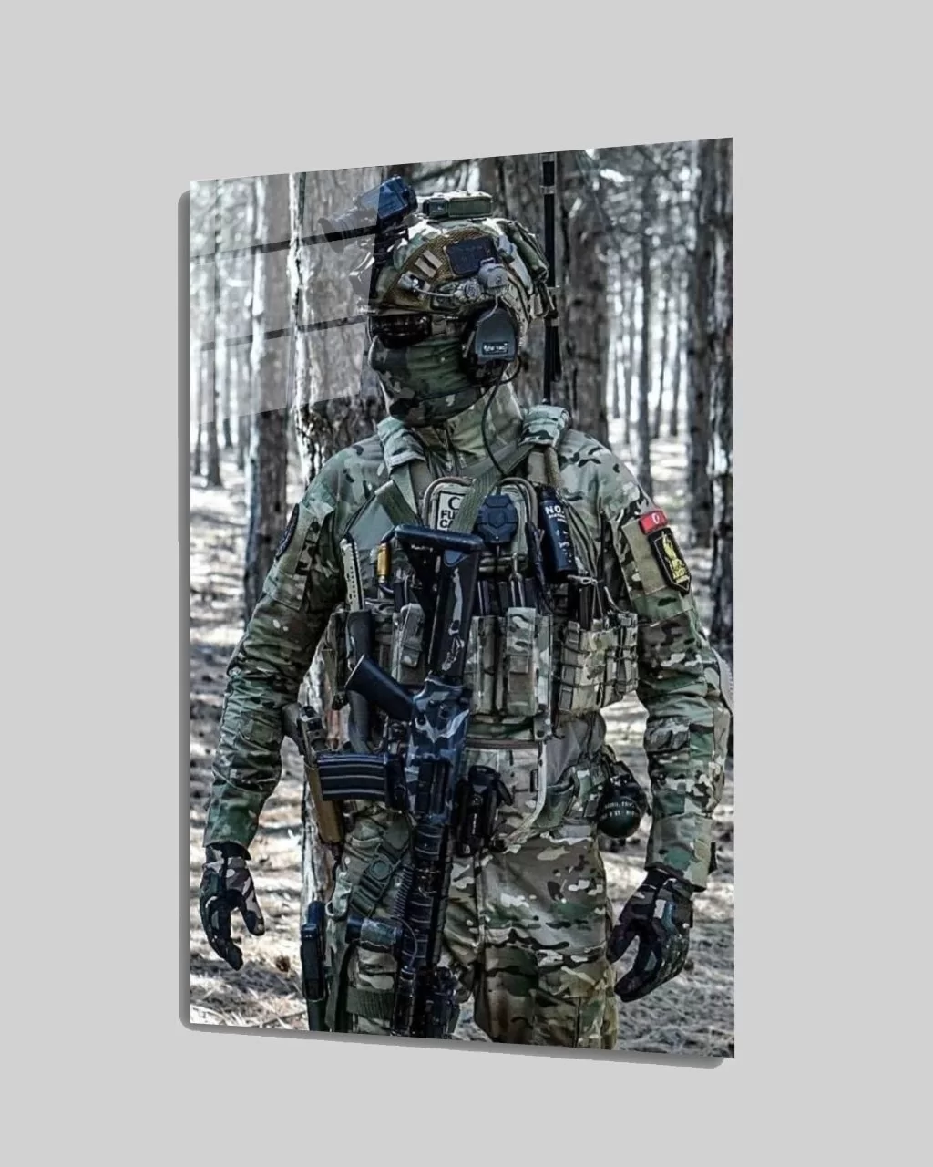 Soldier Glass Painting