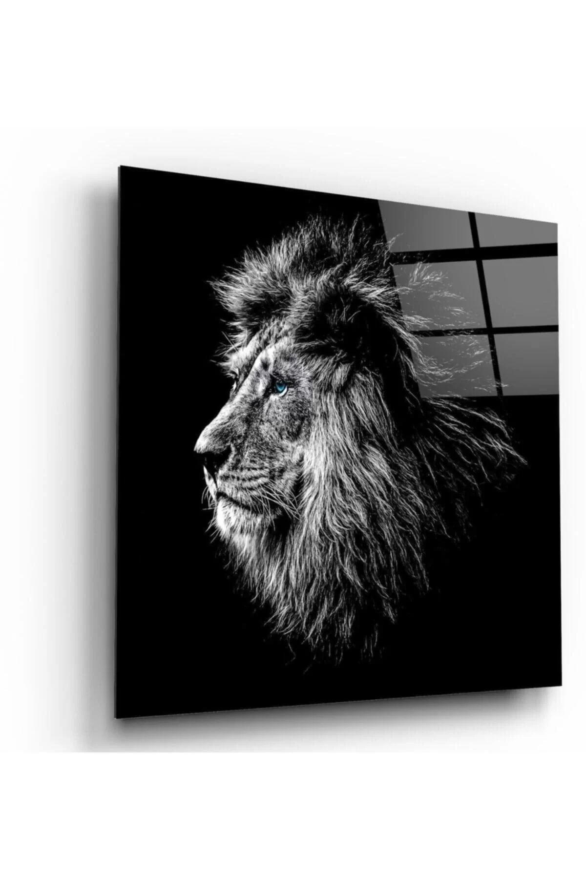 Lion Glass Painting