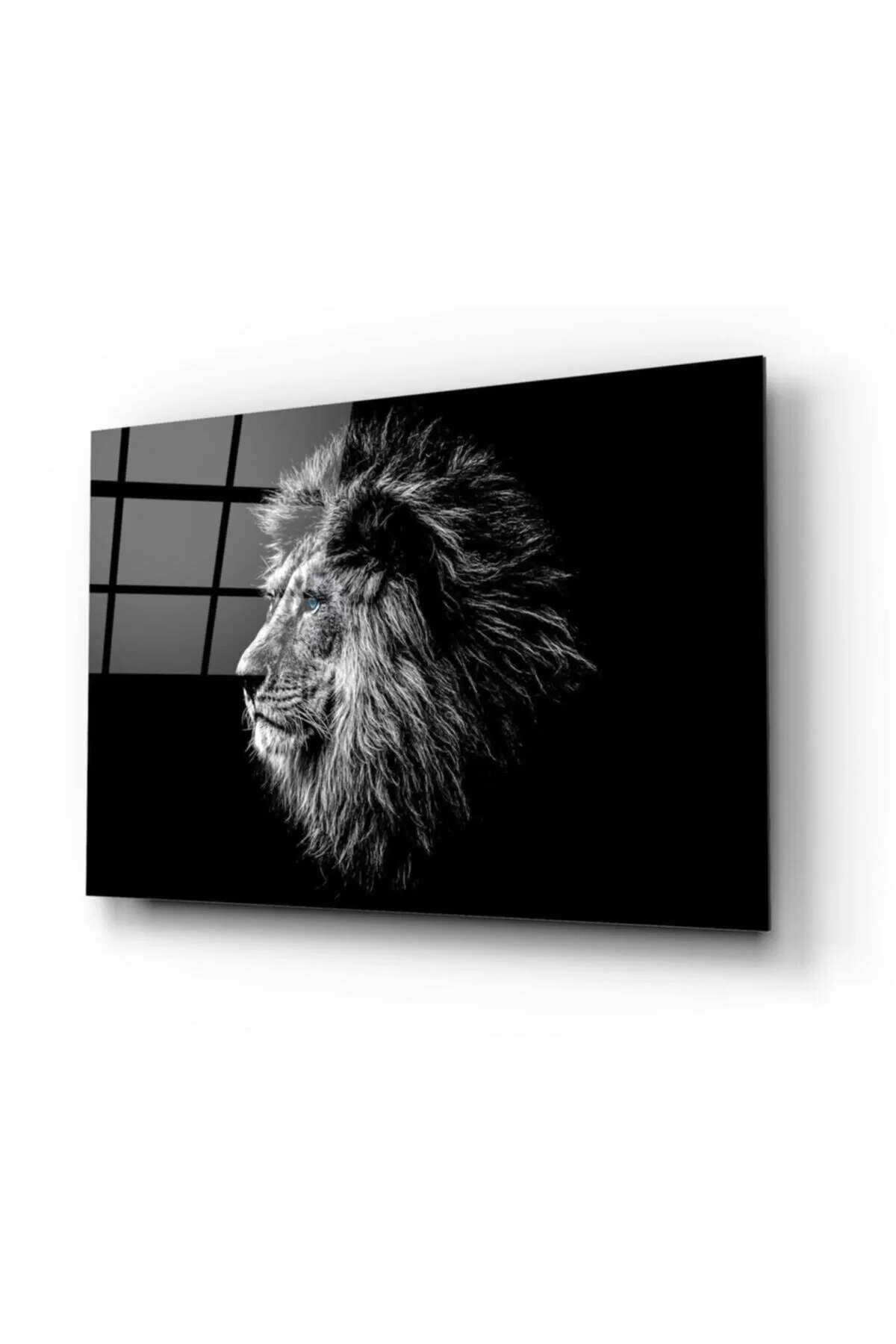 Lion Glass Painting