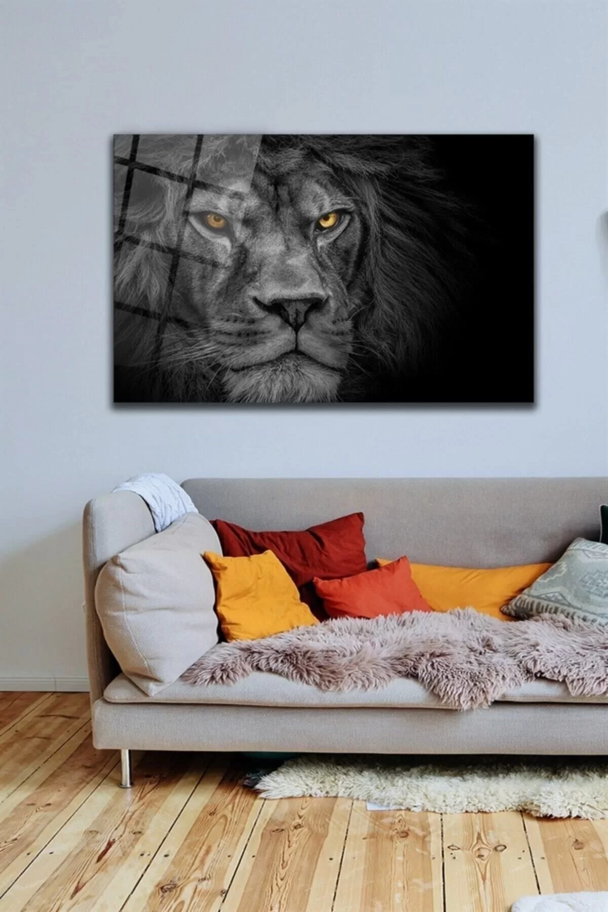 Lion Glass Painting Wall Decoration Wall Painting