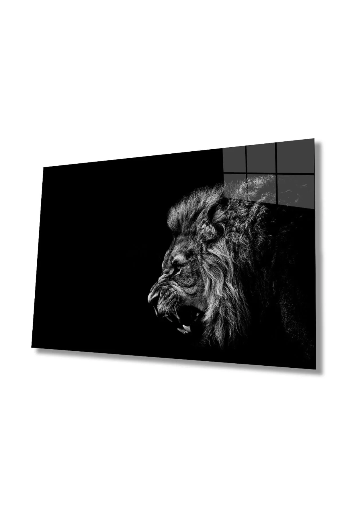 Lion Animal Glass Painting