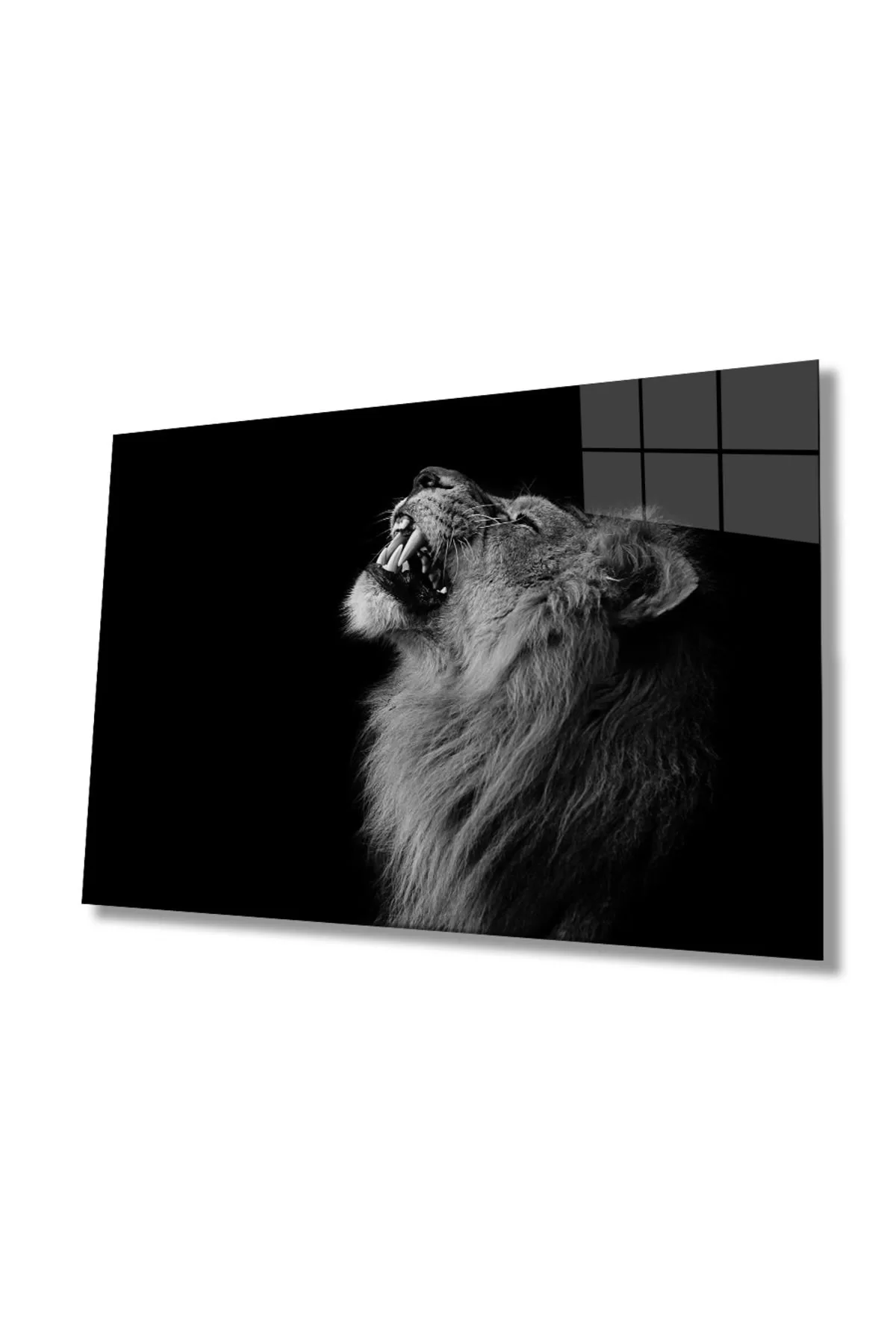 Lion Animal Glass Painting 4mm Durable Tempered Glass