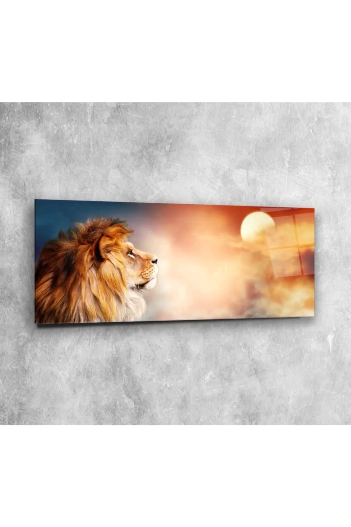 Lion Panoramic Glass Painting