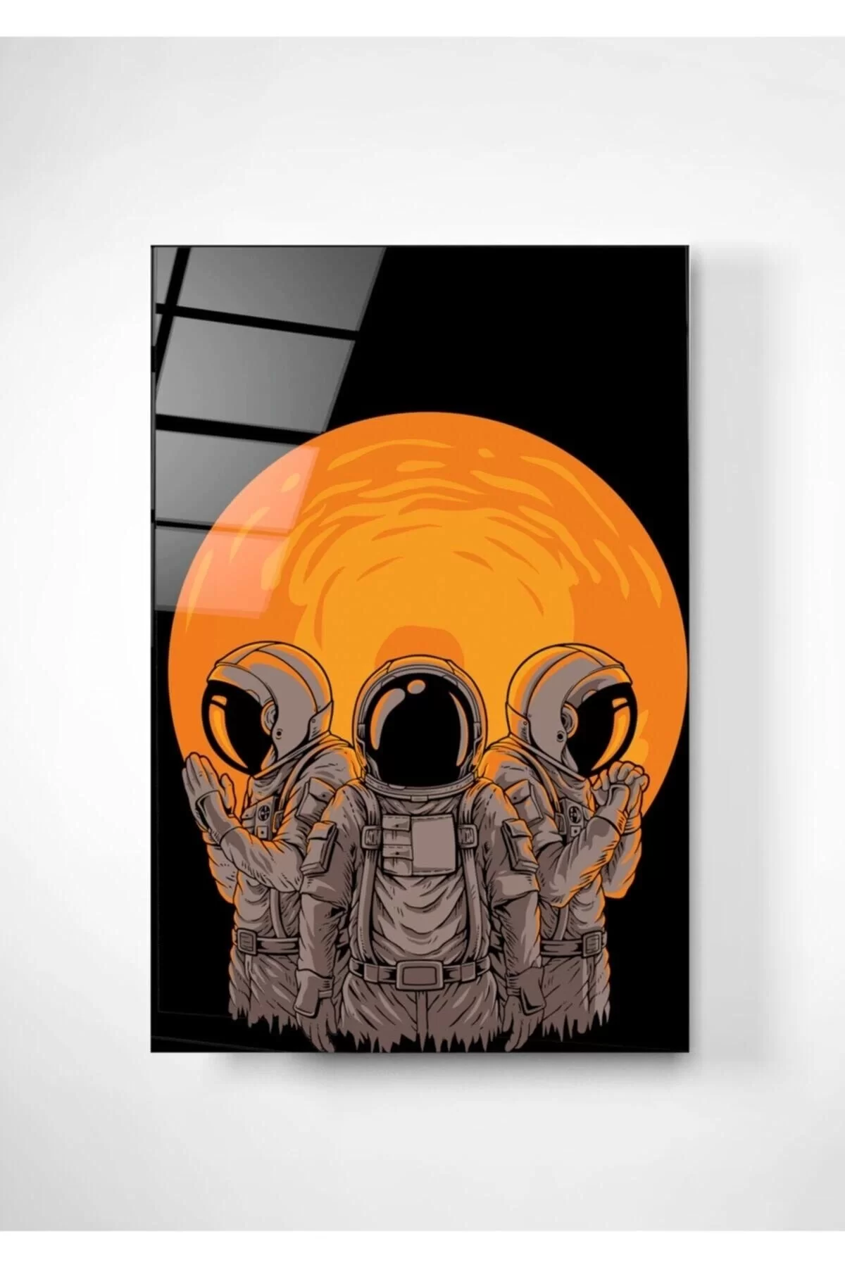 Astronauts Glass Painting