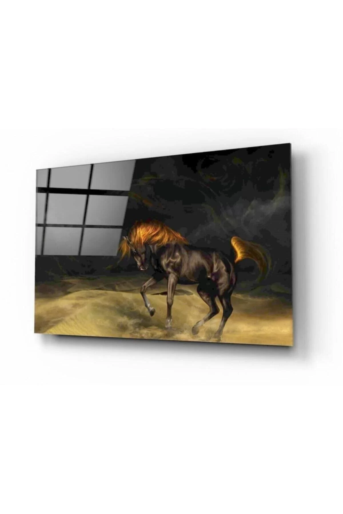 Horse Glass Painting