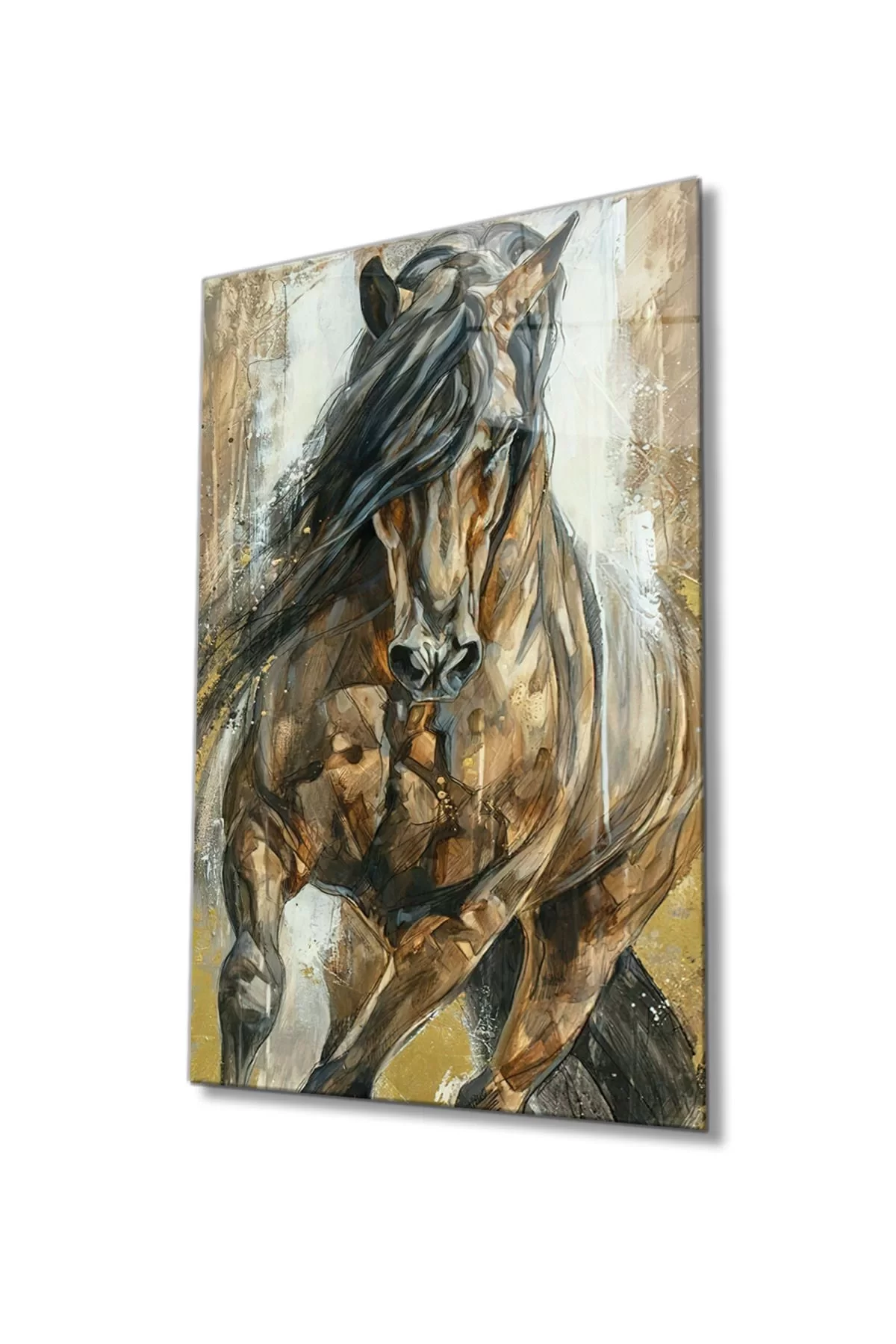 Horse Glass Painting