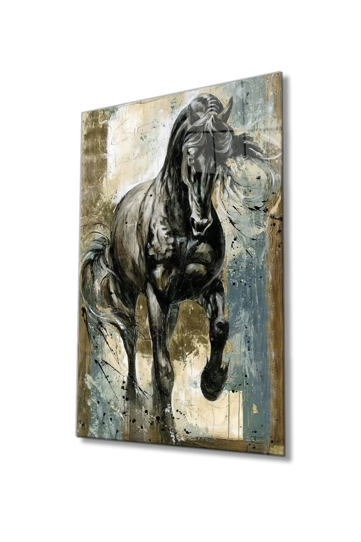 Horse Glass Painting