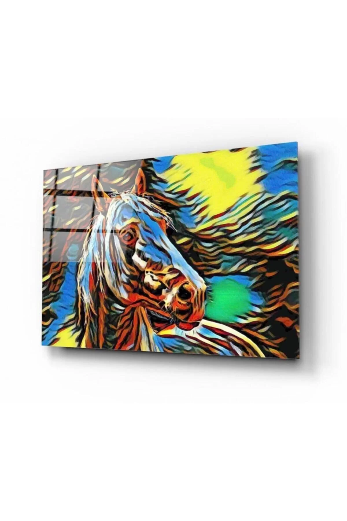 Horse Glass Painting