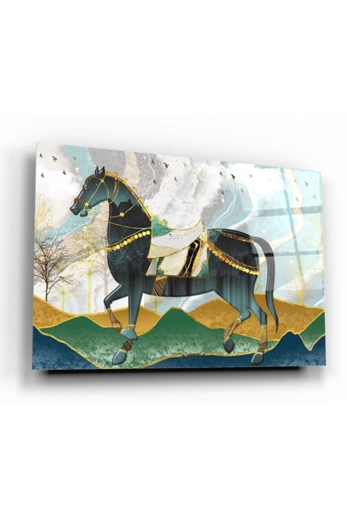 Horse Glass Painting