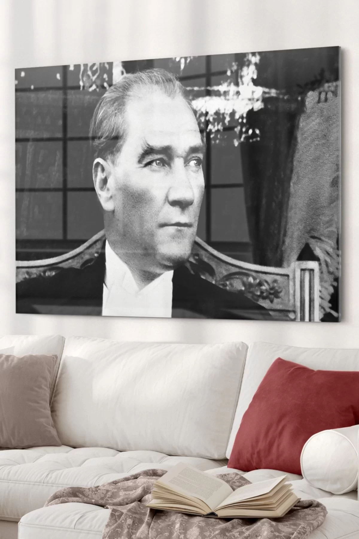 Ataturk | Ataturk Themed Glass Painting | 50x70cm