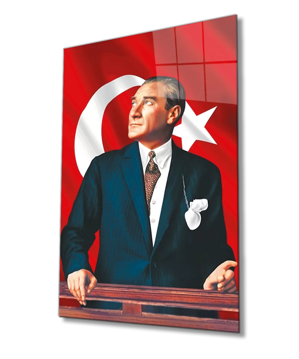 Ataturk Glass Painting