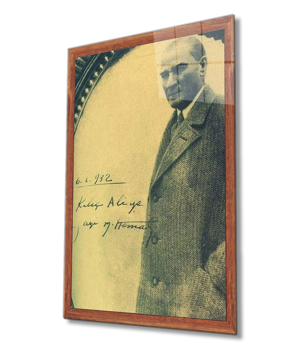 Ataturk Glass Painting