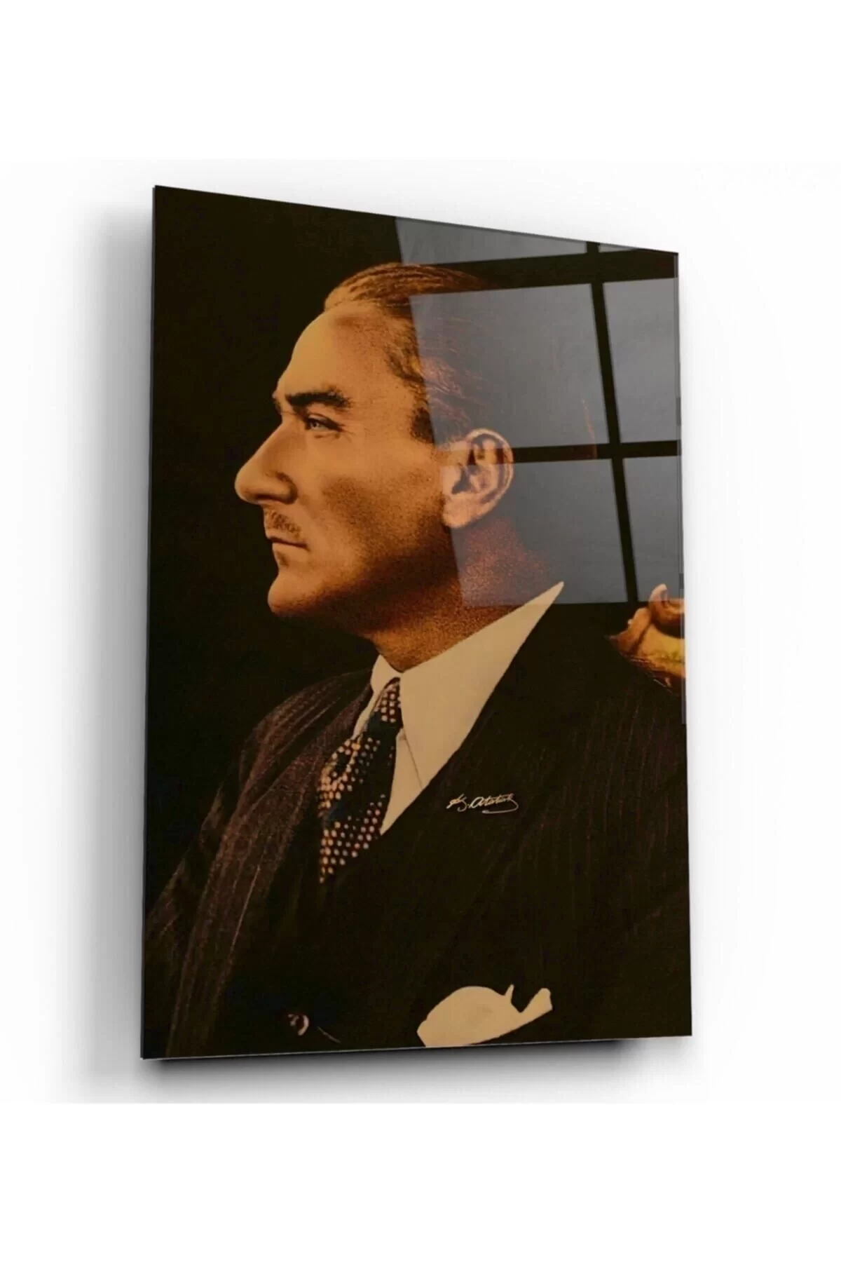 Ataturk Glass Painting