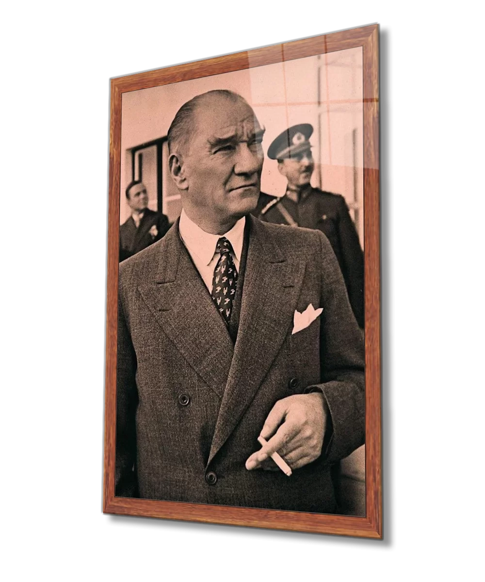 Ataturk Glass Painting