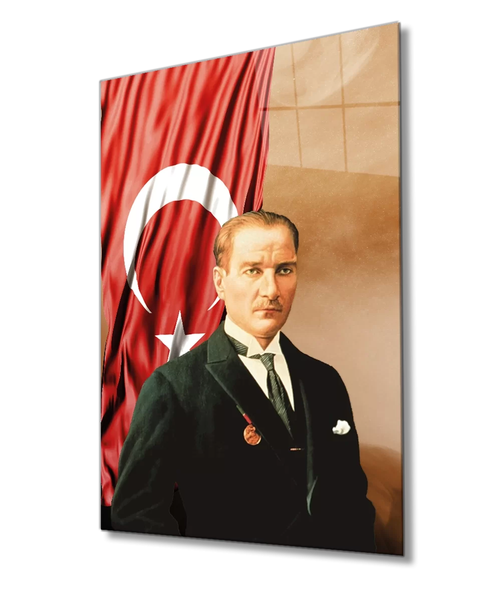 Ataturk Glass Painting