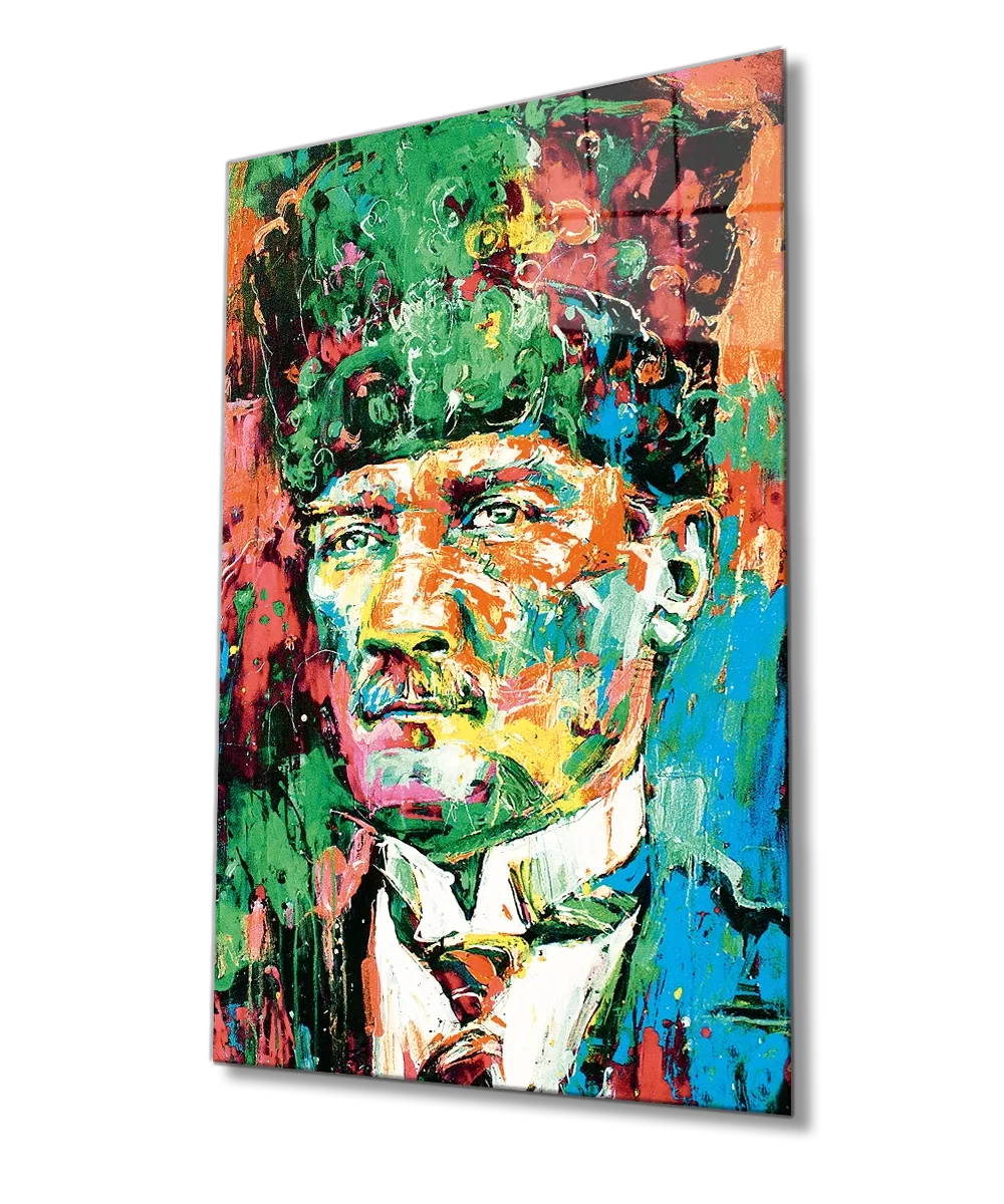 Ataturk Artistic Glass Painting, Ataturk