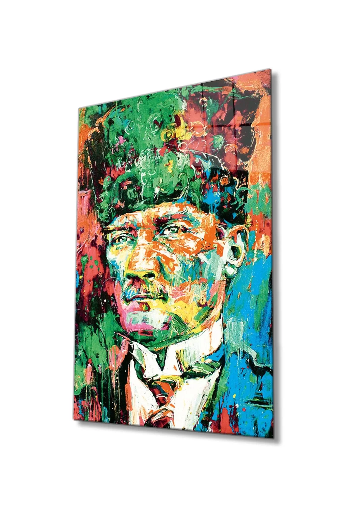 Ataturk Artistic Colored 4mm Durable Glass Painting Tempered Glass