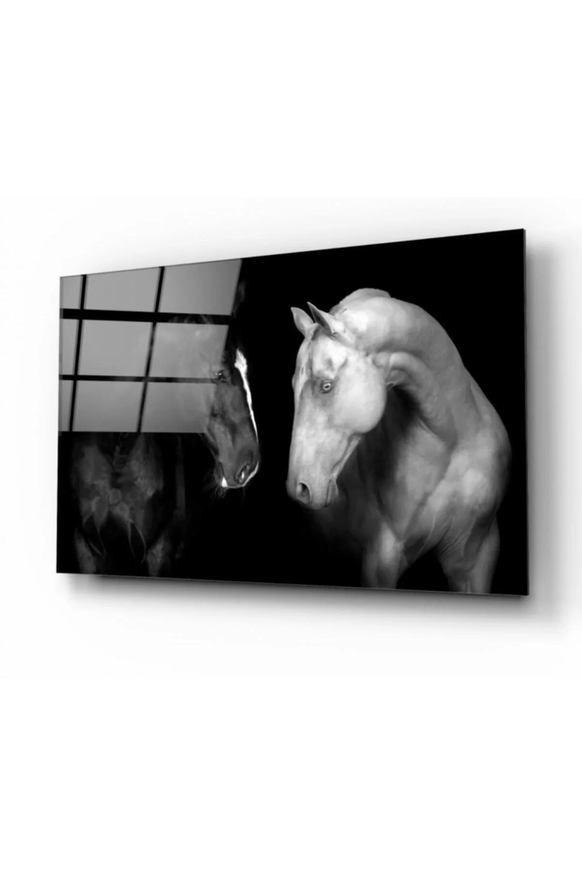 Horses Glass Painting